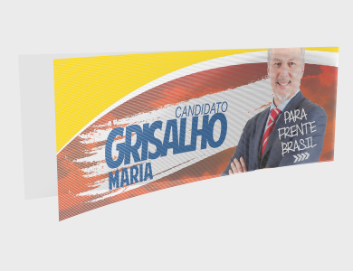 Adesivo Político Perfurado 40x40cm - 4x0 - 250 unid