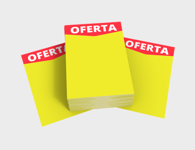 CAR002 - Cartaz Promocional com Arte Pronta Supremo 300g Sem Verniz 10x15cm - 4x0 - 250 unid